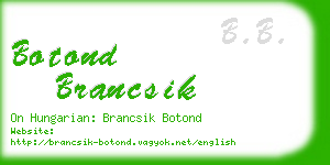 botond brancsik business card